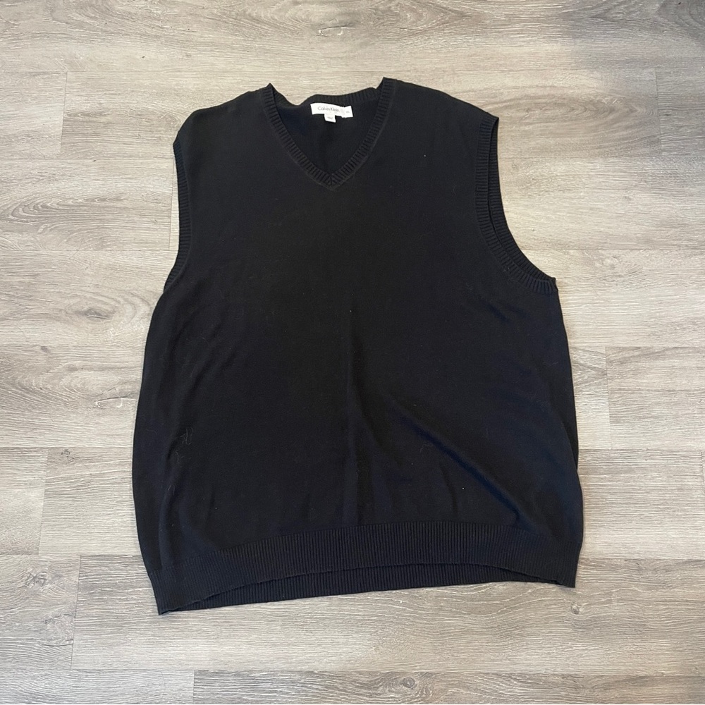 Calvin Klein XXL Black Sweater Vest